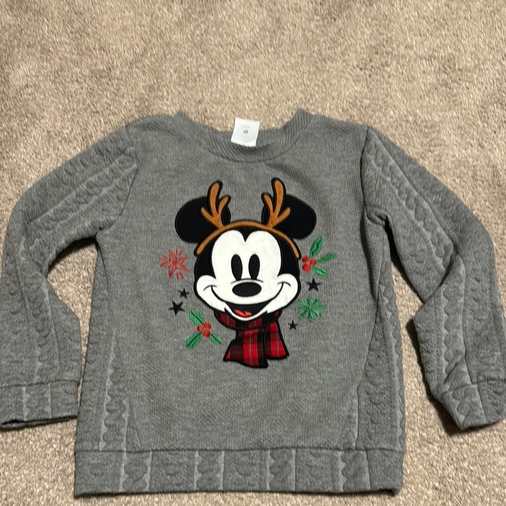 Disney Gray Mickey Mouse Sweatshirt